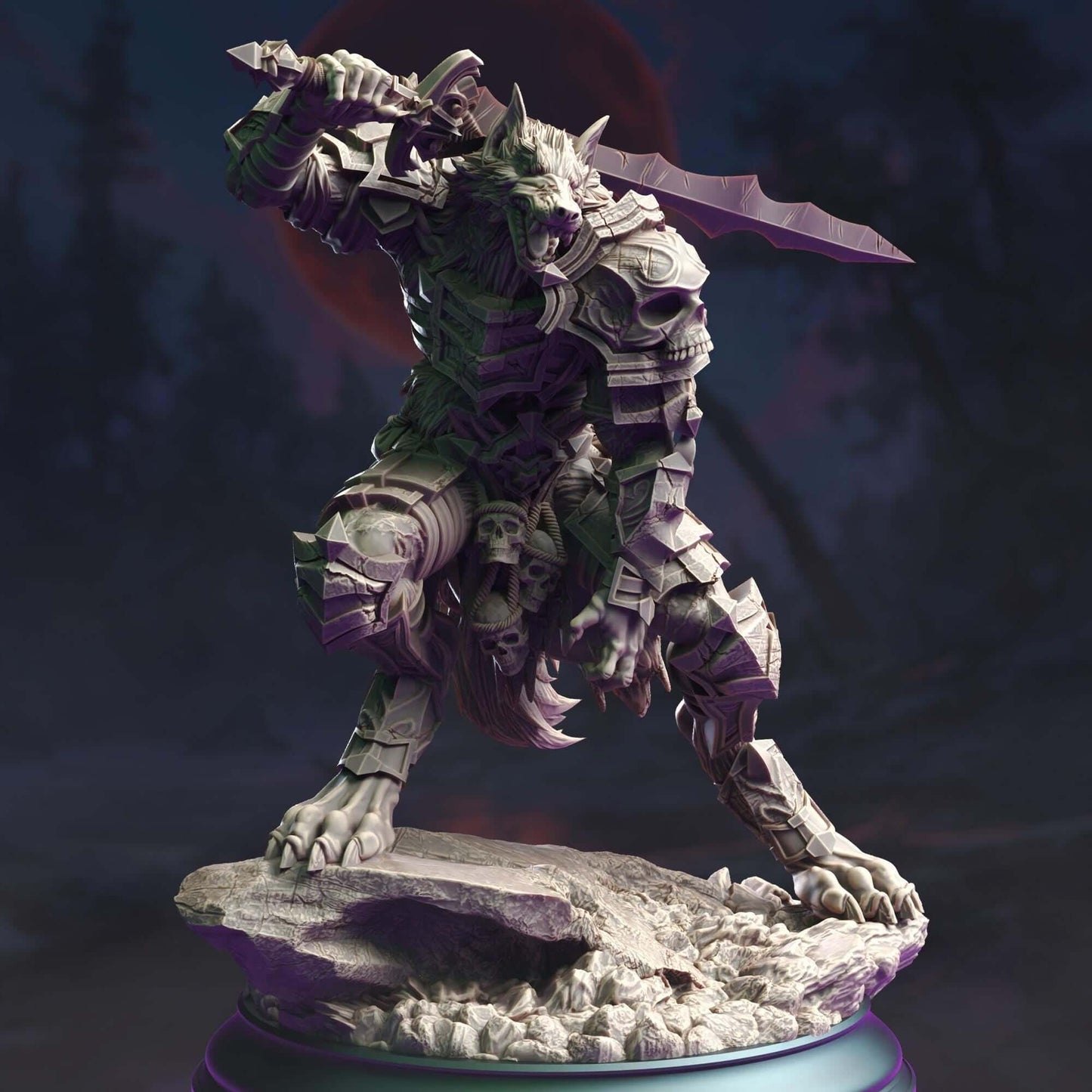 Werewolf Knight - Corsicus - 3D Printed Resin RPG/Tabletop/Boardgames Miniature DM Stash