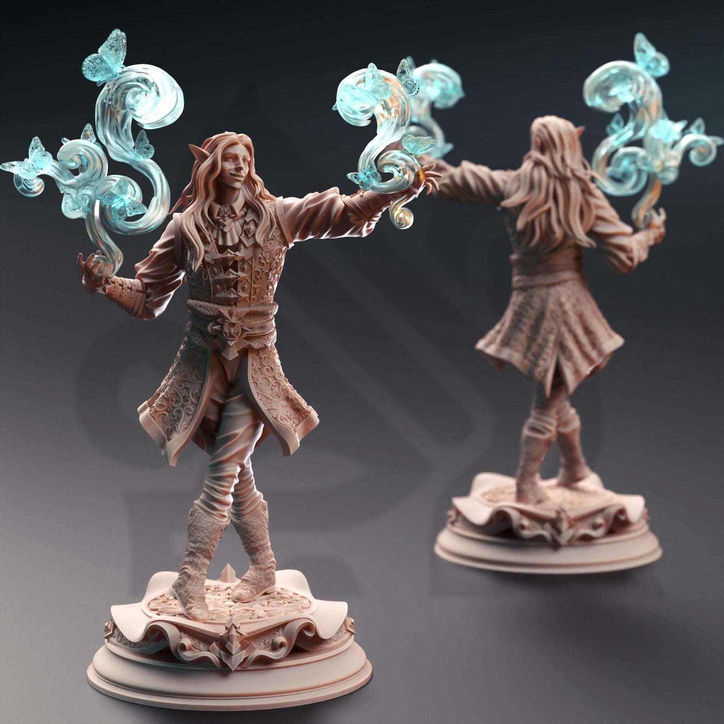 Elven Enchanting Sorcerer - Thalorad Goldhand - 3D Printed Resin RPG/Tabletop/Boardgames Miniature DM Stash