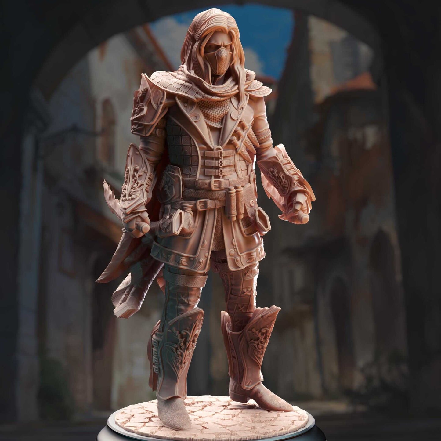 Elf Rogue Thief - Sylvios the Slip - 3D Printed Resin RPG/Tabletop/Boardgames Miniature DM Stash
