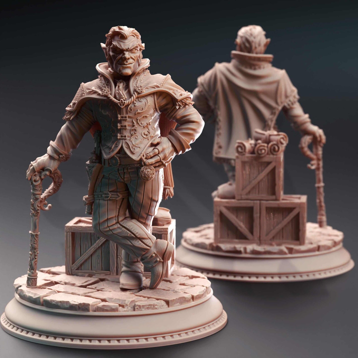 Halfling Crime Lord - Skillet the Boss - 3D Printed Resin RPG/Tabletop/Boardgames Miniature DM Stash