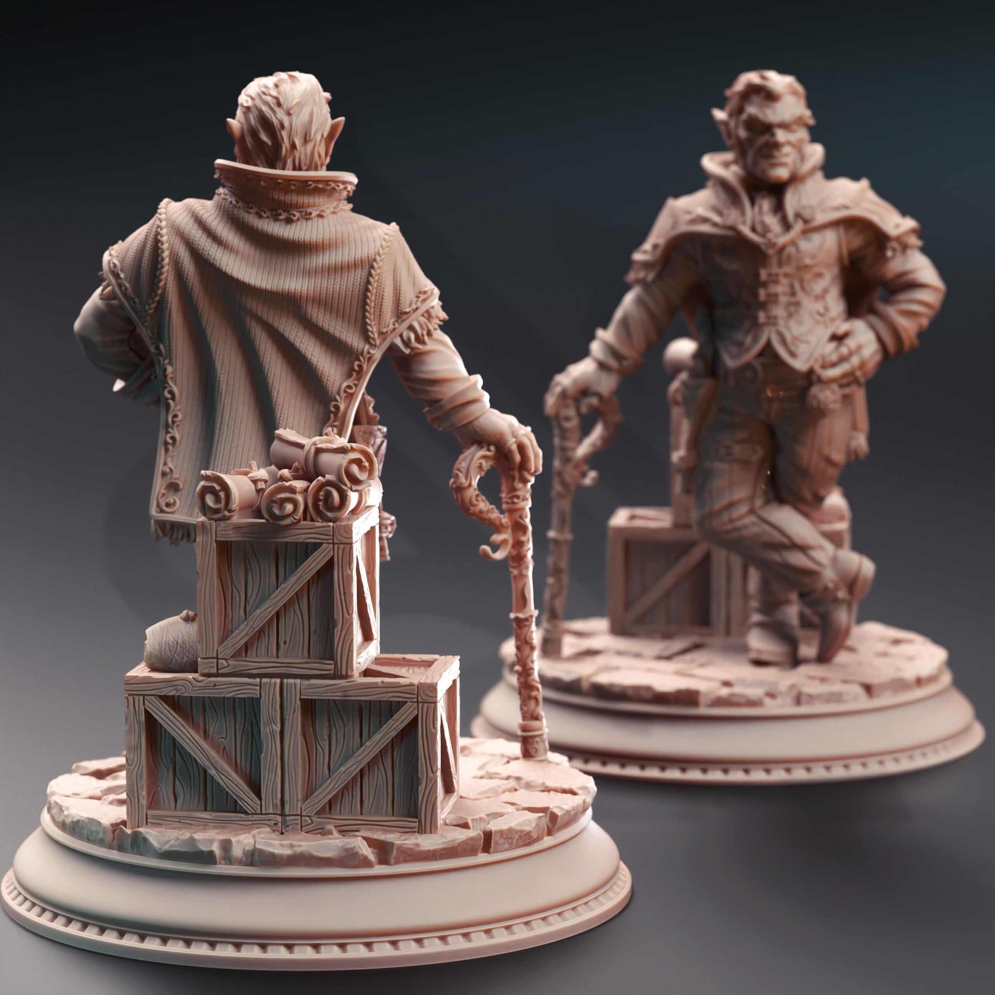 Halfling Crime Lord - Skillet the Boss - 3D Printed Resin RPG/Tabletop/Boardgames Miniature DM Stash