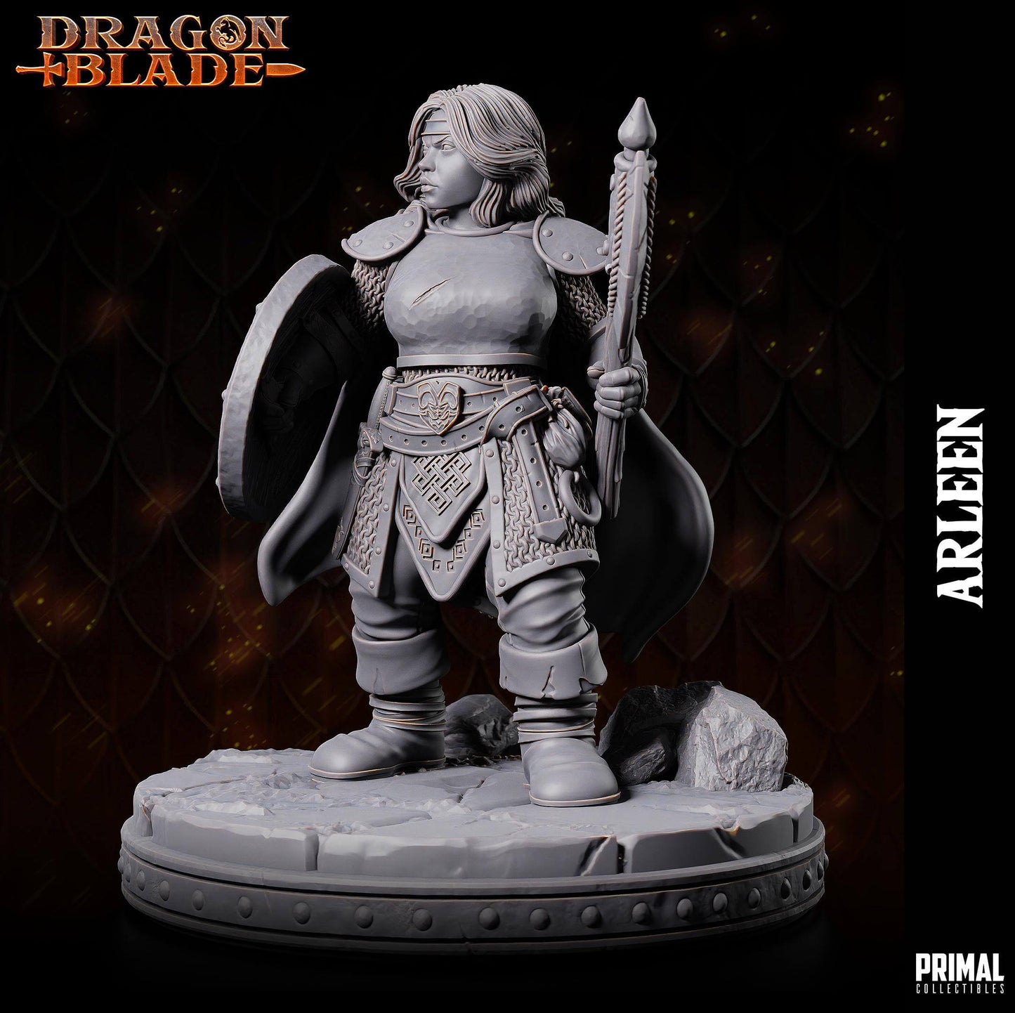 Dwarf - Arleen Goldenaxe - Dragonblade - Masters of Dungeon Quest