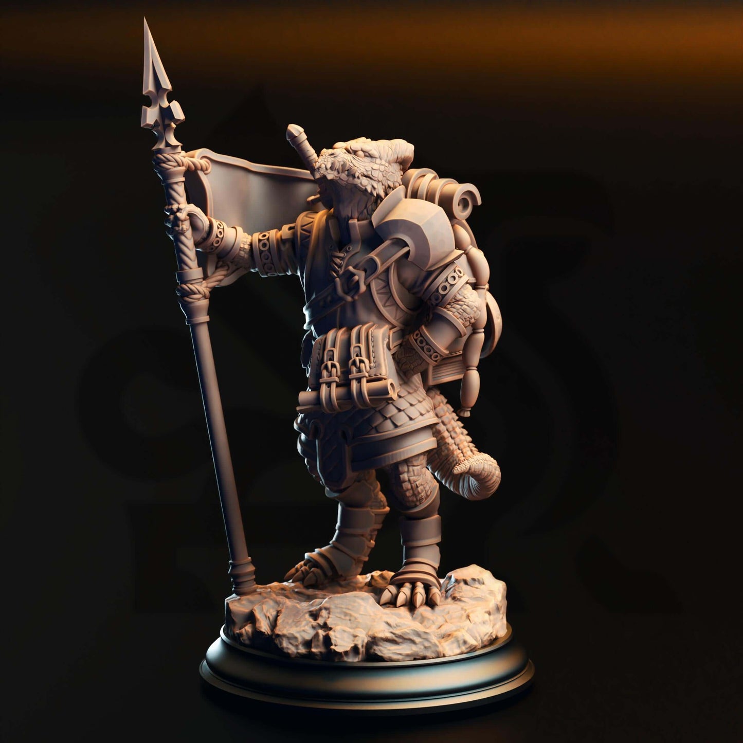 Silver Kobold Squire - Archemen the Stouthearted - 3D Printed Resin RPG/Tabletop/Boardgames Miniature DM Stash