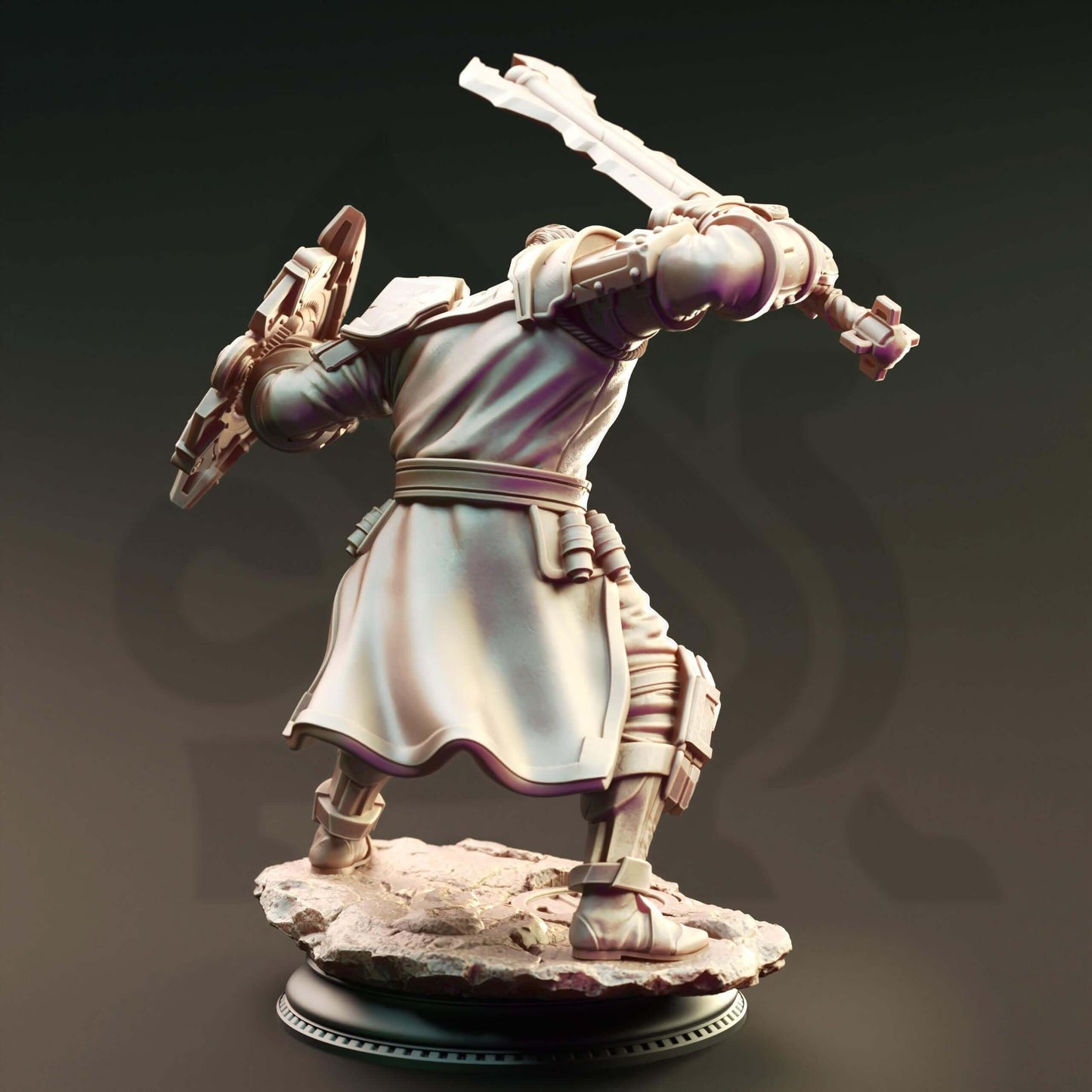 Human Artificer Enforcer - Brandyn Broadoak - 3D Printed Resin RPG/Tabletop/Boardgames Miniature DM Stash