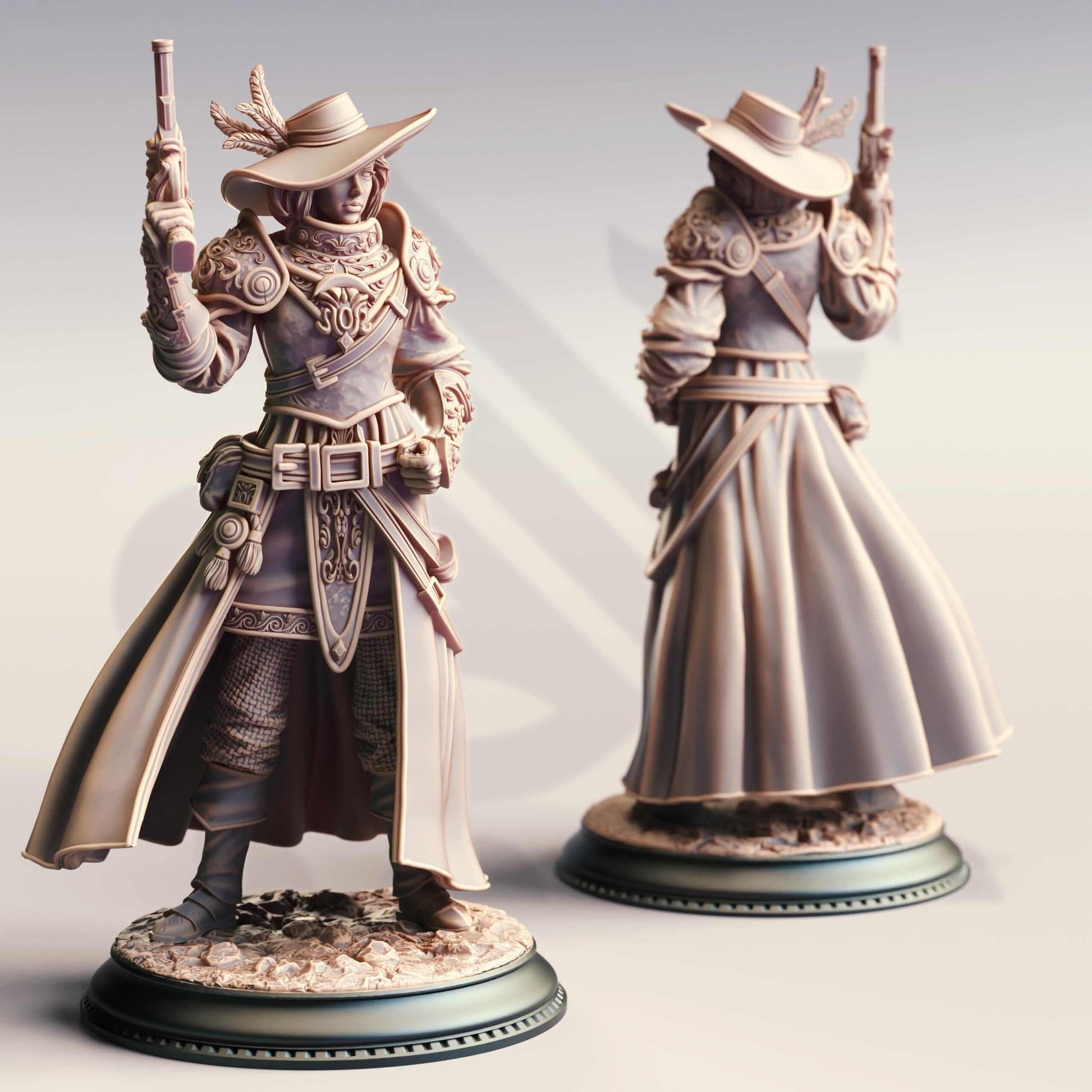 Human High Inquisitor - Lady Cirilia - 3D Printed Resin RPG/Tabletop/Boardgames Miniature DM Stash