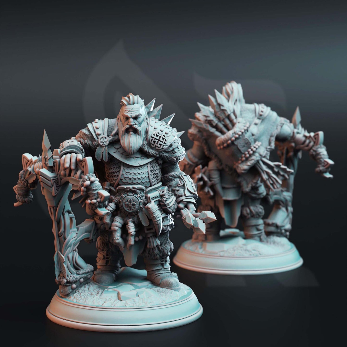 Dwarf Monster Slayer Ranger - Telnam Gnik - 3D Printed Resin RPG/Tabletop/Boardgames Miniature DM Stash