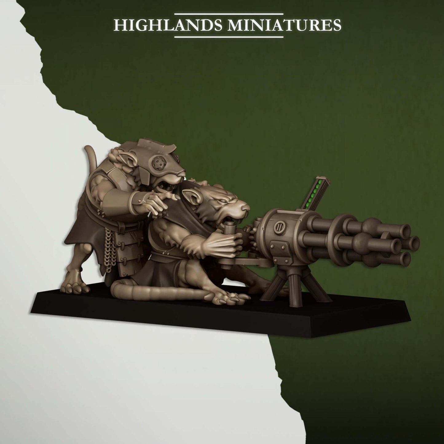 Sewer Vermin Heavy Weapons Teams - Highlands Miniatures
