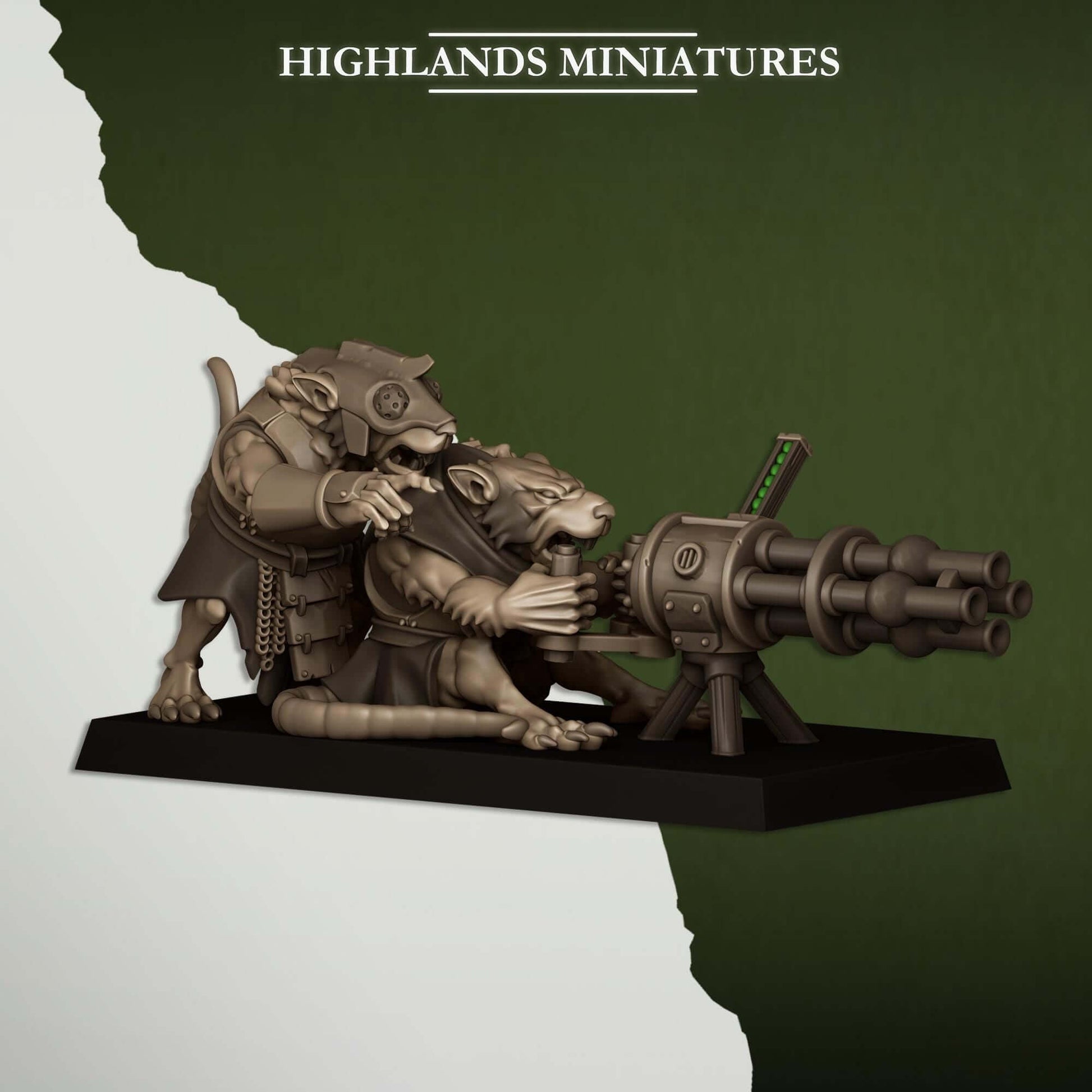 Sewer Vermin Heavy Weapons Teams - Highlands Miniatures