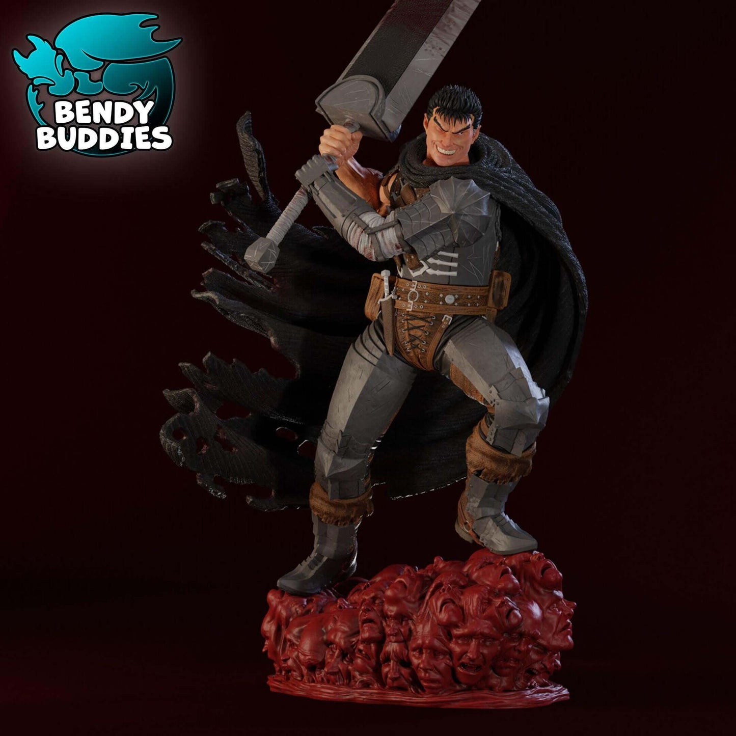 Guts - Berserk - Collectible Fanart Statue - Bendy Buddies