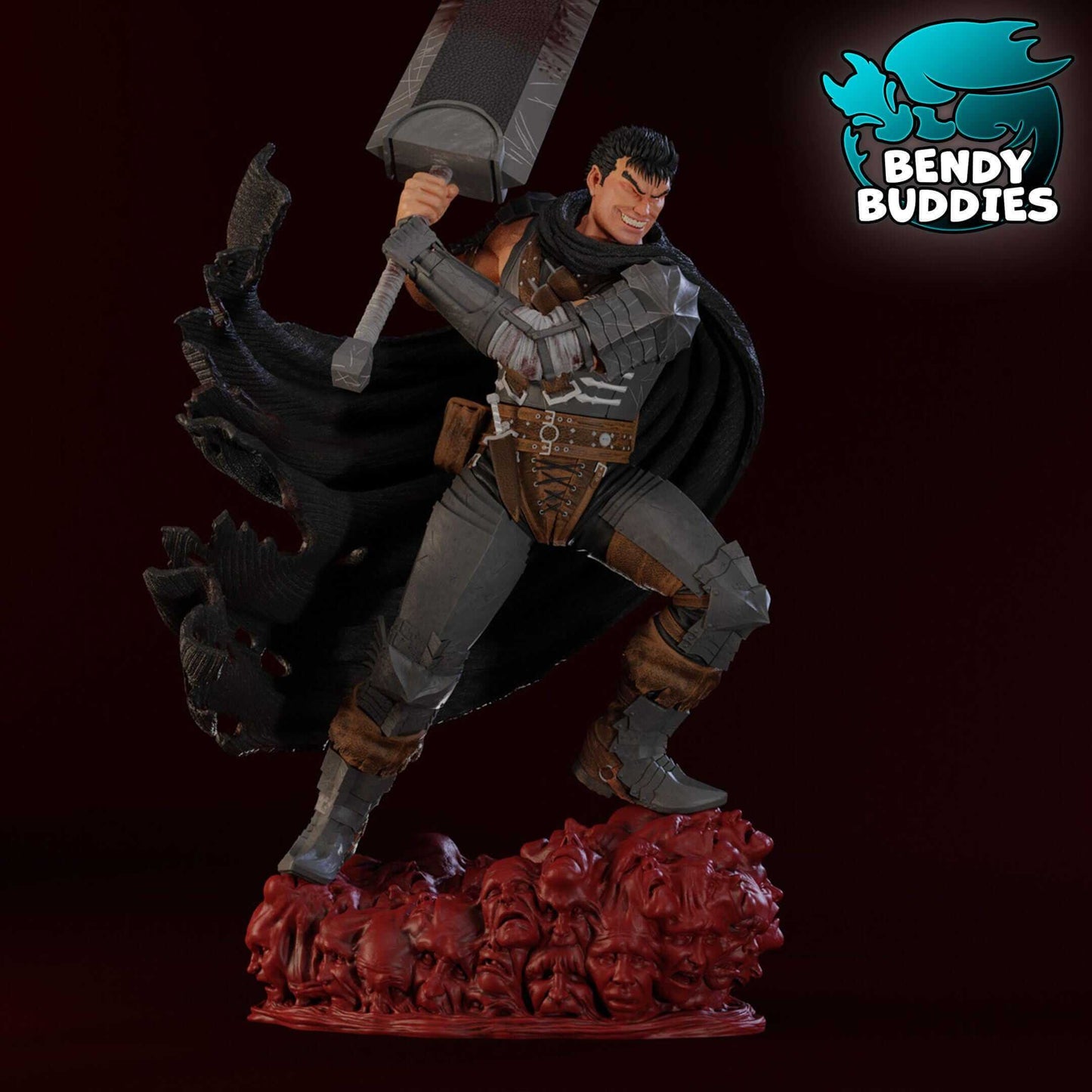 Guts - Berserk - Collectible Fanart Statue - Bendy Buddies