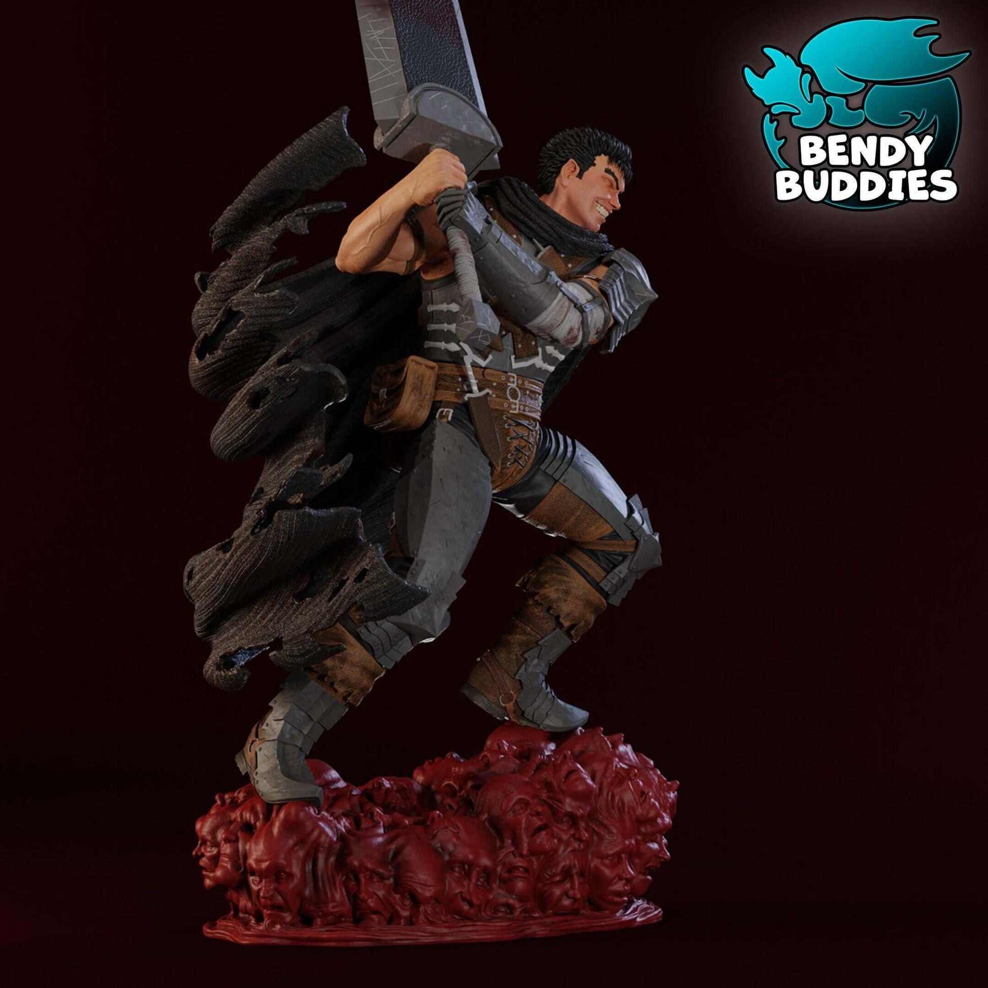 Guts - Berserk - Collectible Fanart Statue - Bendy Buddies