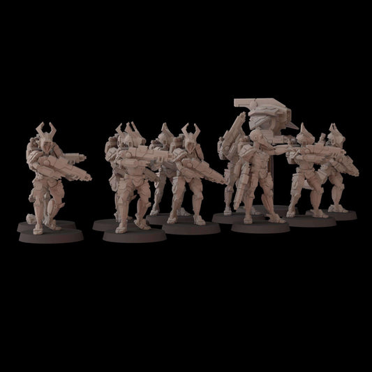 Shock Warrior - Tau Proxy - Fantasy Cult Miniatures