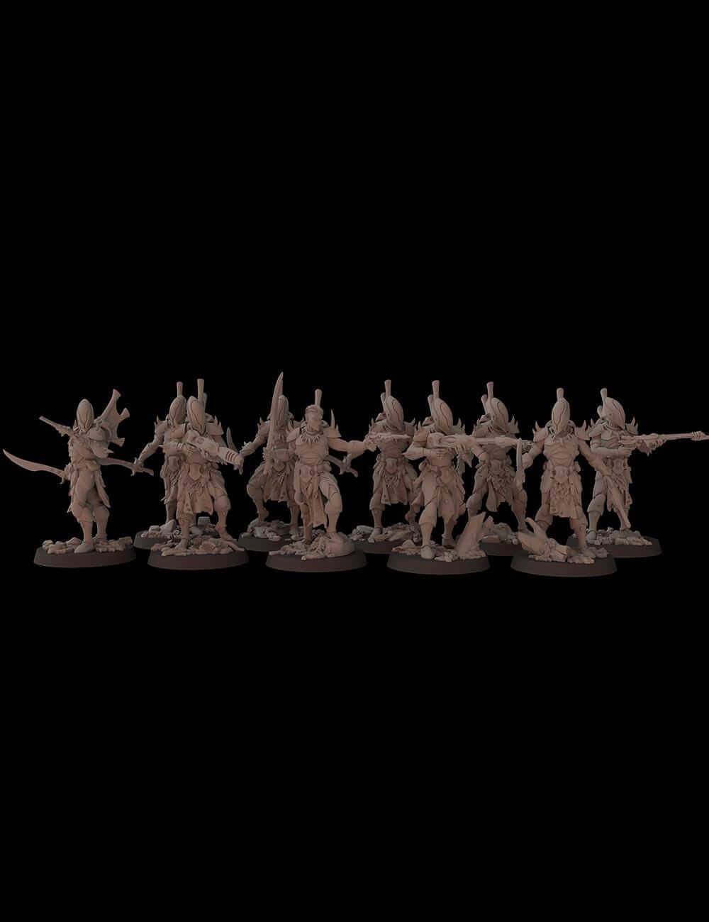Primeval Assault Troops - Aeldari Proxy - Fantasy Cult Miniatures