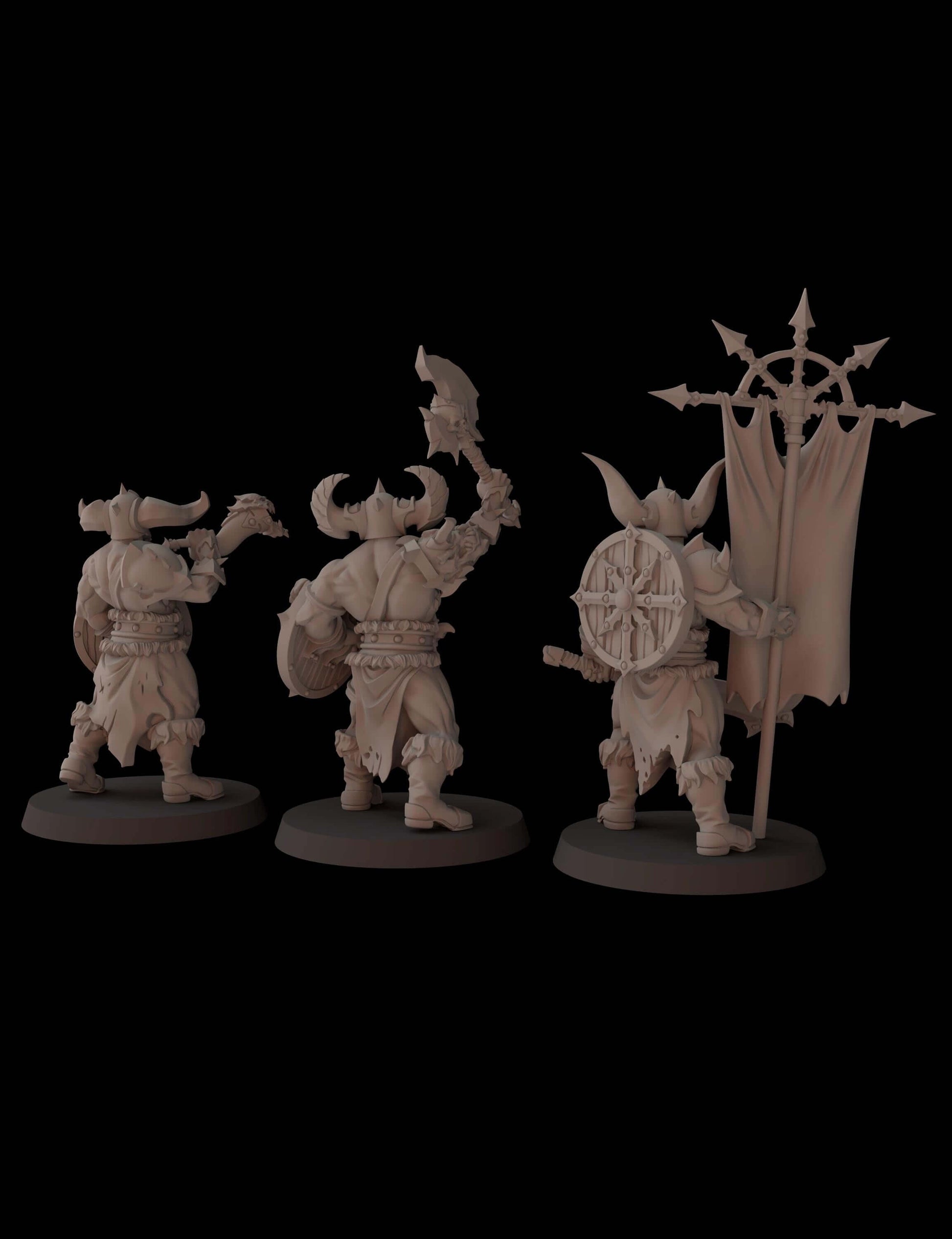 Barbarians - Chaos Undivided Proxy - Fantasy Cult Miniatures