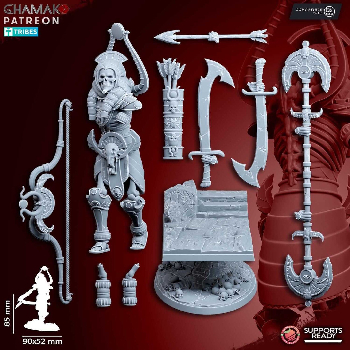 Nomarch Colossus - Kings of the Lost Tombs - Miniatures by Ghamak