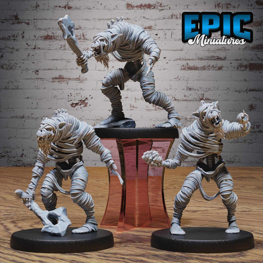 Gnoll Mummy Set - Epic Miniatures - Dungeons and Dragons