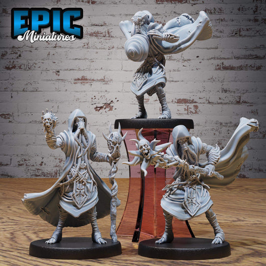 Mind Eater Cult Mage Set - D&D Epic Miniatures   and Dragons