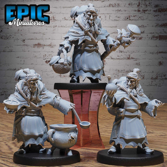 Granny Witch Set - Epic Miniatures - Dungeons and Dragons