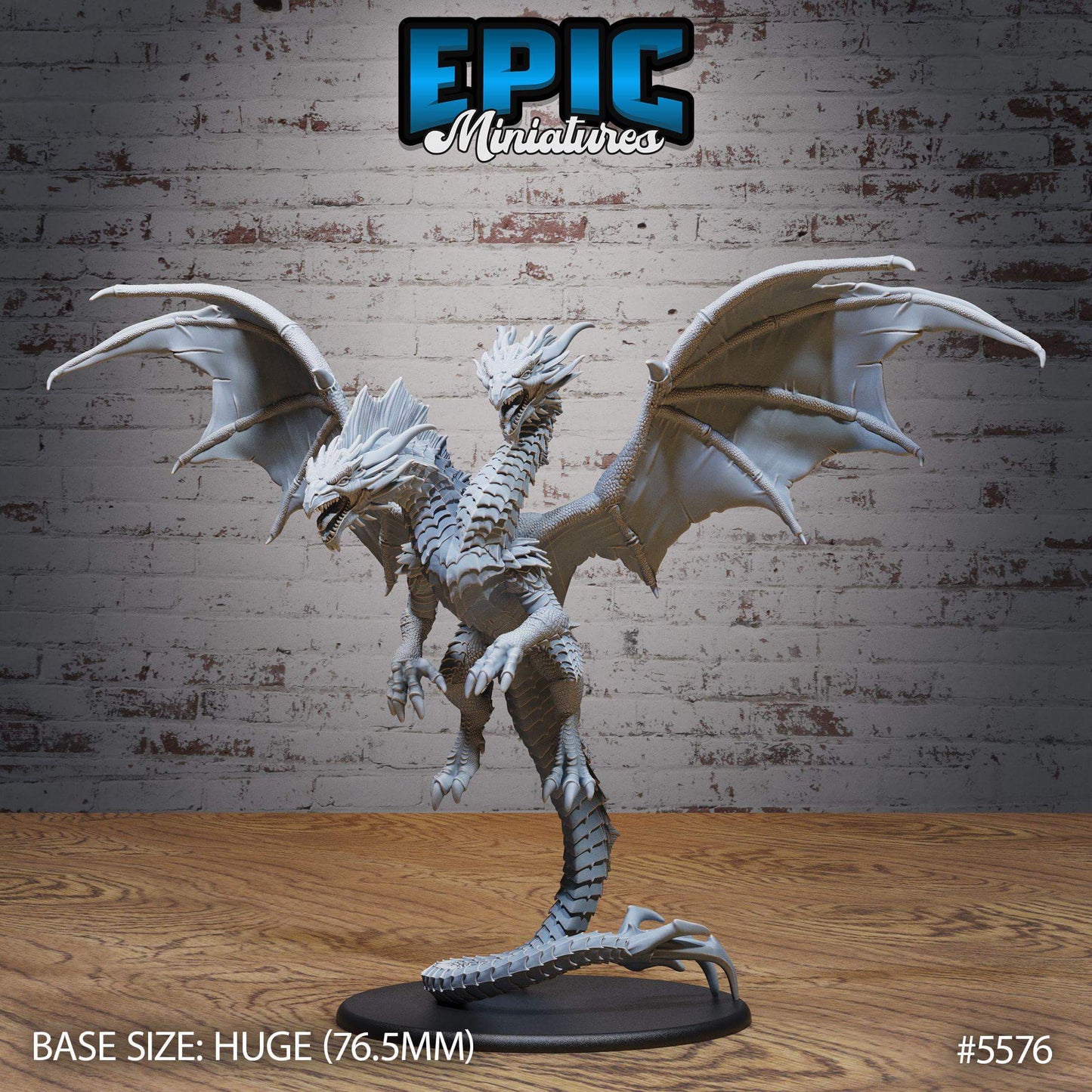 Two Headed Dragon Set - Epic Miniatures - Dungeons and Dragons