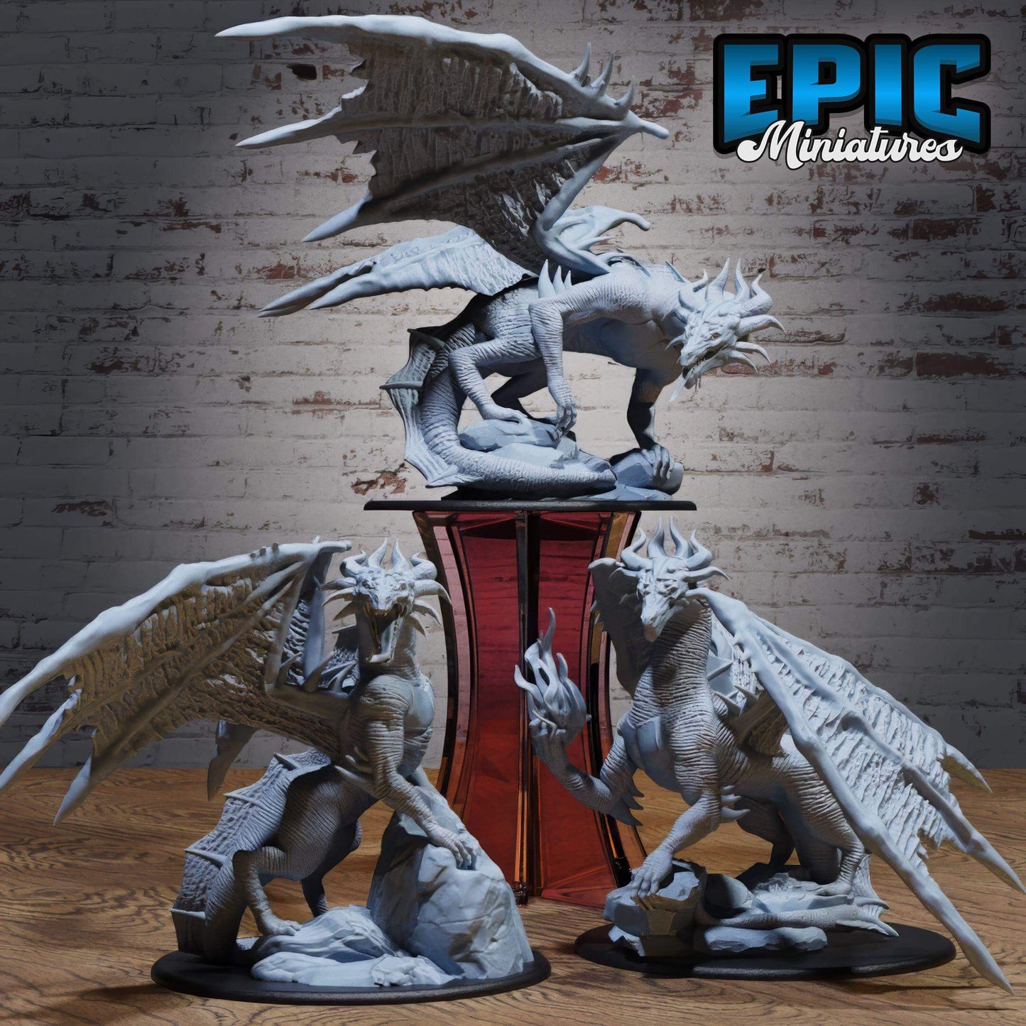 Poison Dragon Set - Epic Miniatures - Dungeons and Dragons