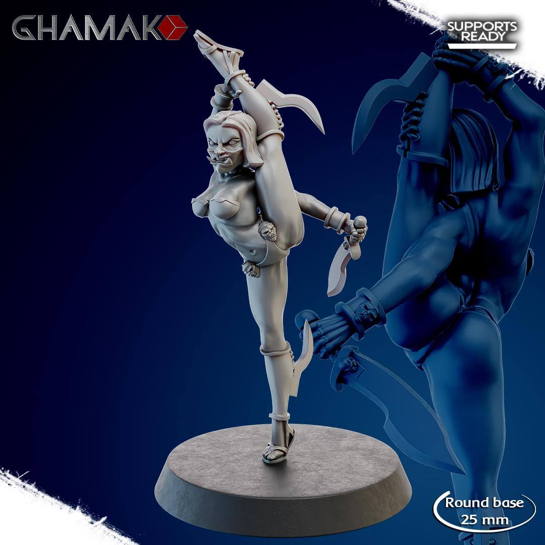 Space Elf Witches Squad - Ghamak Miniatures