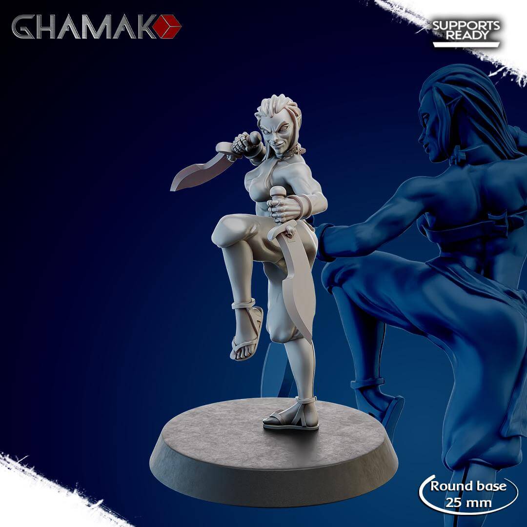 Space Elf Witches Squad - Ghamak Miniatures