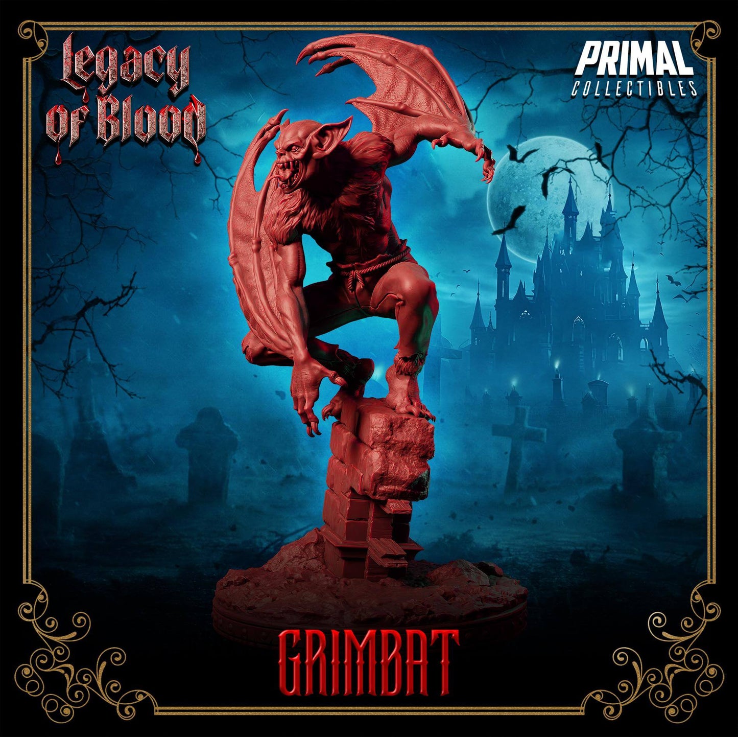 Grimbat - Legacy of Blood 3D Printed Resin RPG/Tabletop/Boardgames Miniature Primal Collectibles