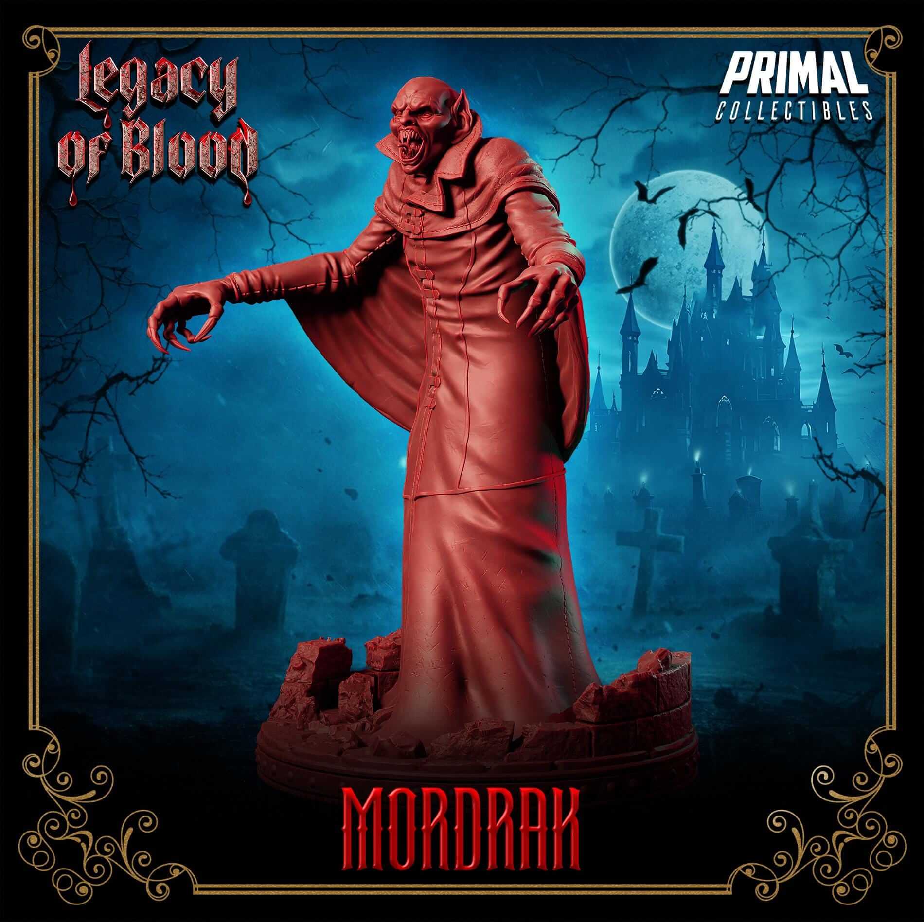 Mordrak - Legacy of Blood 3D Printed Resin RPG/Tabletop/Boardgames Miniature Primal Collectibles