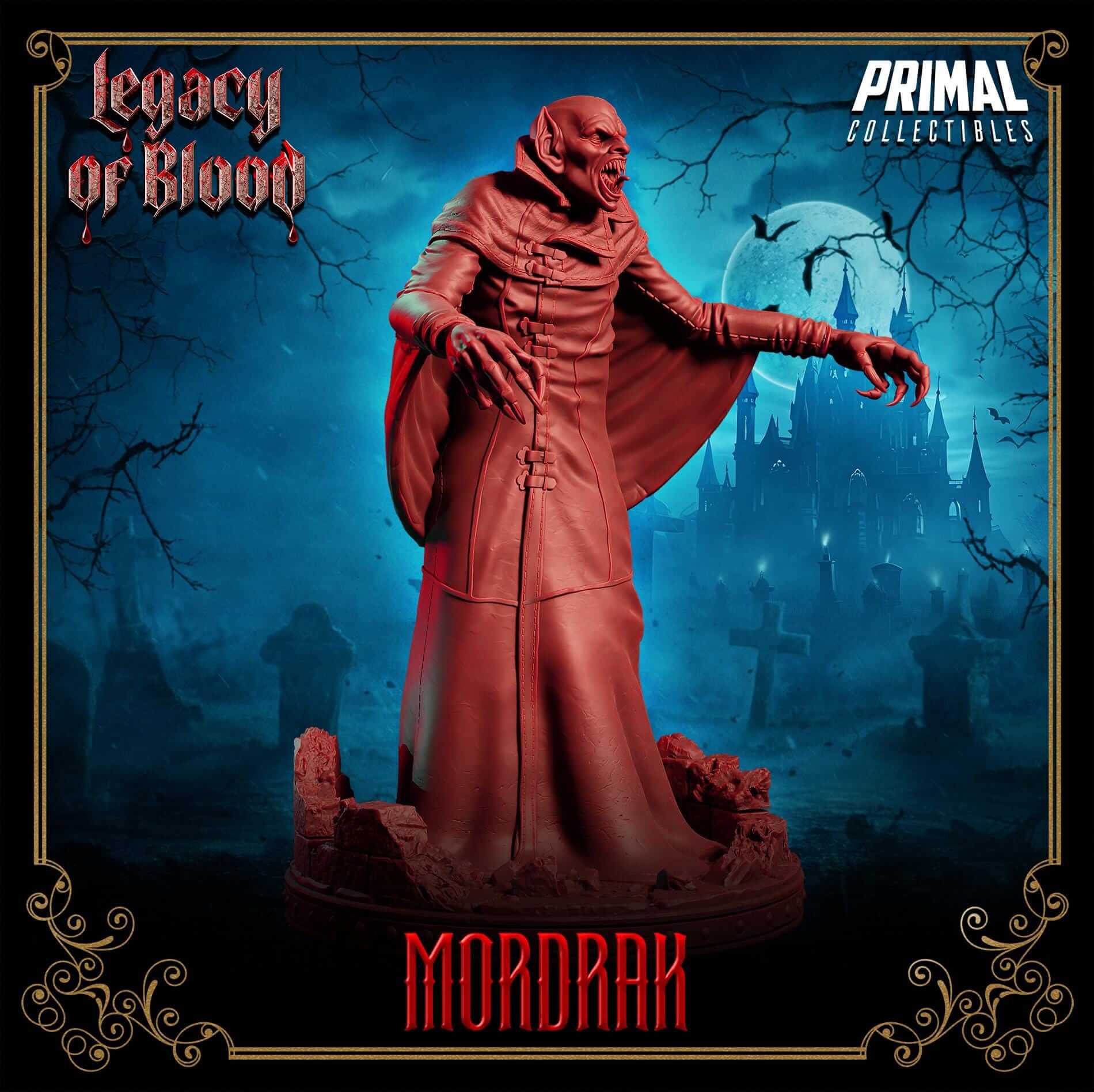 Mordrak - Legacy of Blood 3D Printed Resin RPG/Tabletop/Boardgames Miniature Primal Collectibles