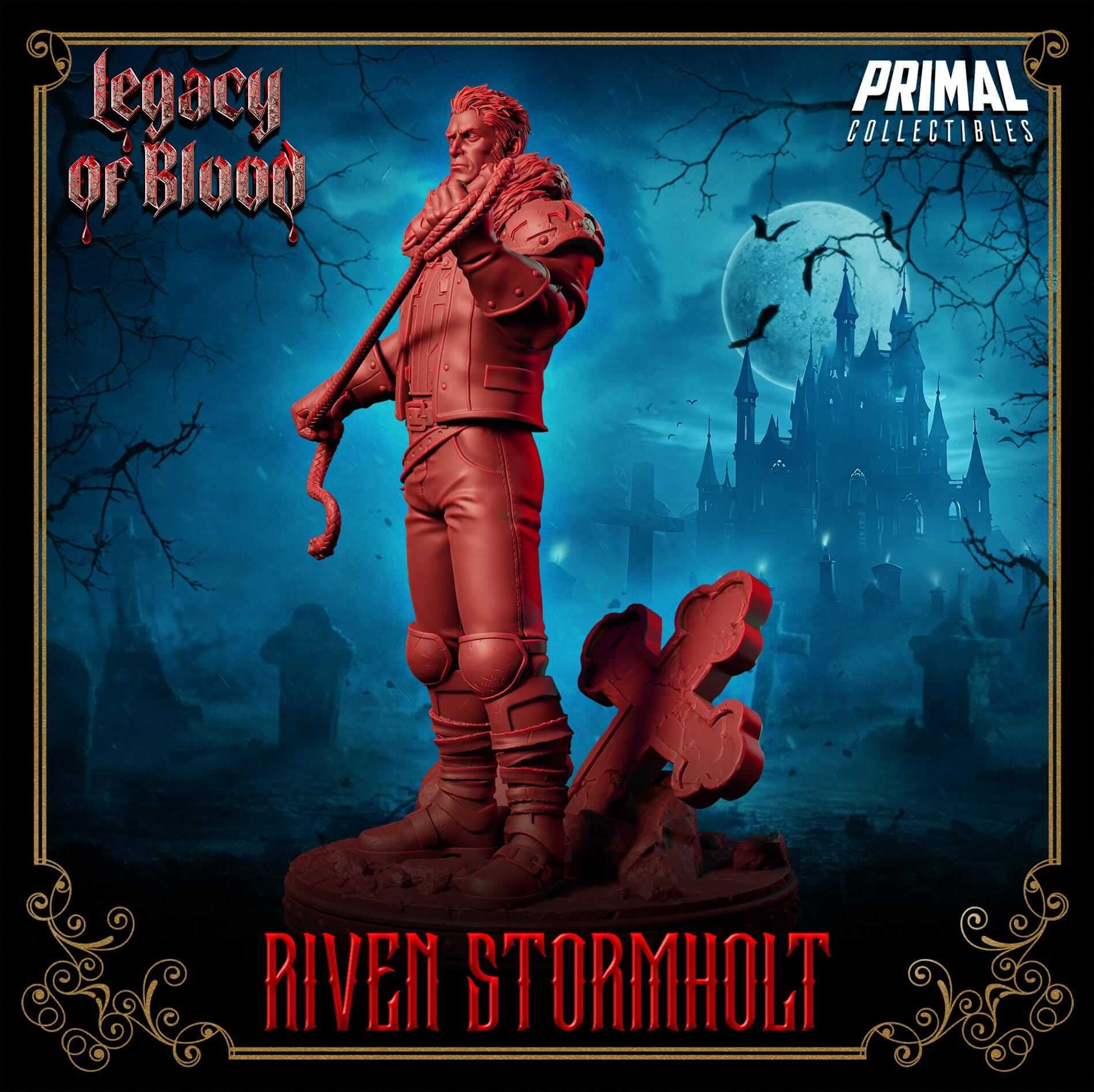 Riven Stormholt - Legacy of Blood 3D Printed Resin RPG/Tabletop/Boardgames Miniature Primal Collectibles