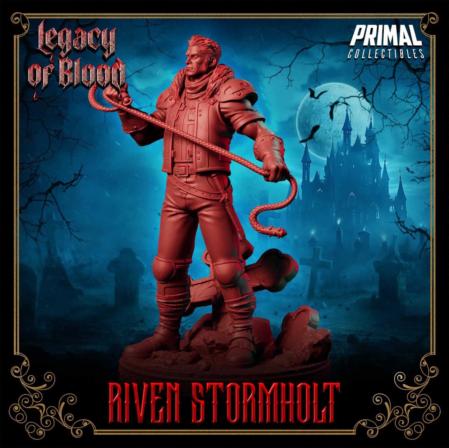 Riven Stormholt - Legacy of Blood 3D Printed Resin RPG/Tabletop/Boardgames Miniature Primal Collectibles