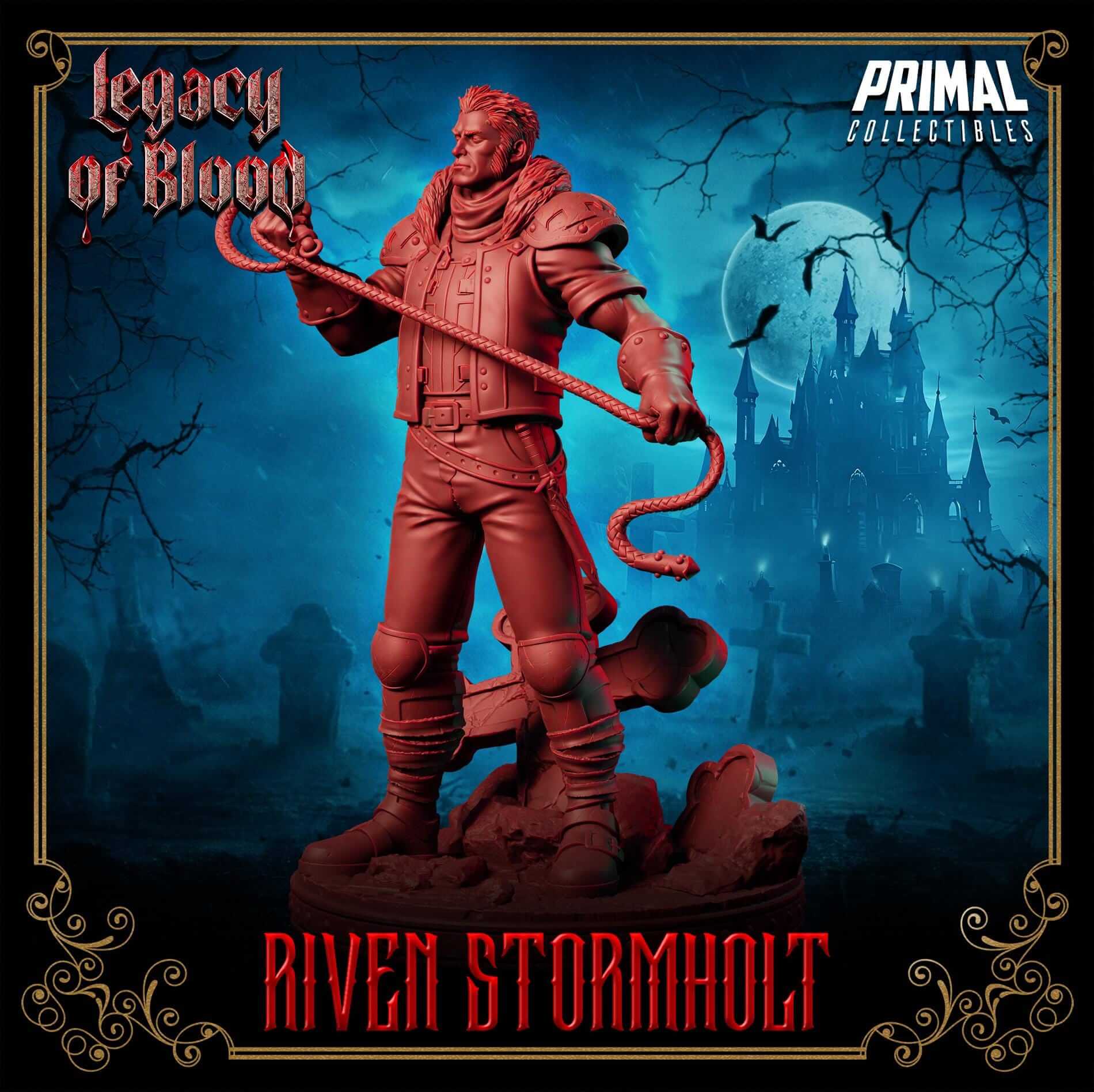 Riven Stormholt - Legacy of Blood 3D Printed Resin RPG/Tabletop/Boardgames Miniature Primal Collectibles