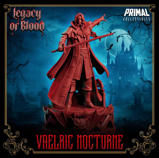 Vaelric Nocturne - Legacy of Blood 3D Printed Resin RPG/Tabletop/Boardgames Miniature Primal Collectibles