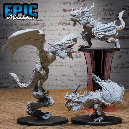 Angry Wyvern Set - D&D Epic Miniatures   and Dragons