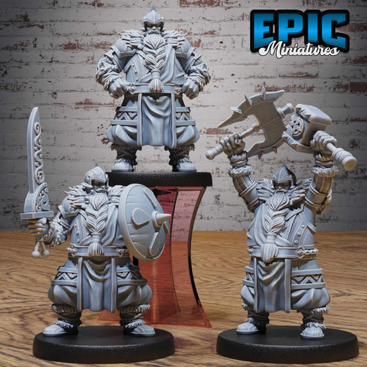 Dwarf Fighter Set - Epic Miniatures - Dungeons and Dragons