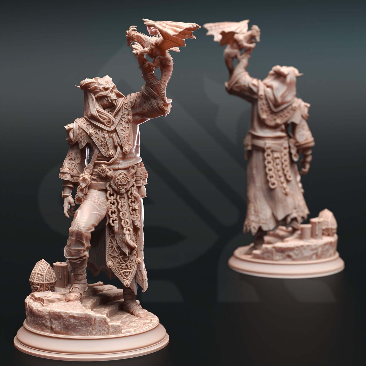 Dragon Culist - Karthys of Zezima - 3D Printed Resin RPG/Tabletop/Boardgames Miniature DM Stash