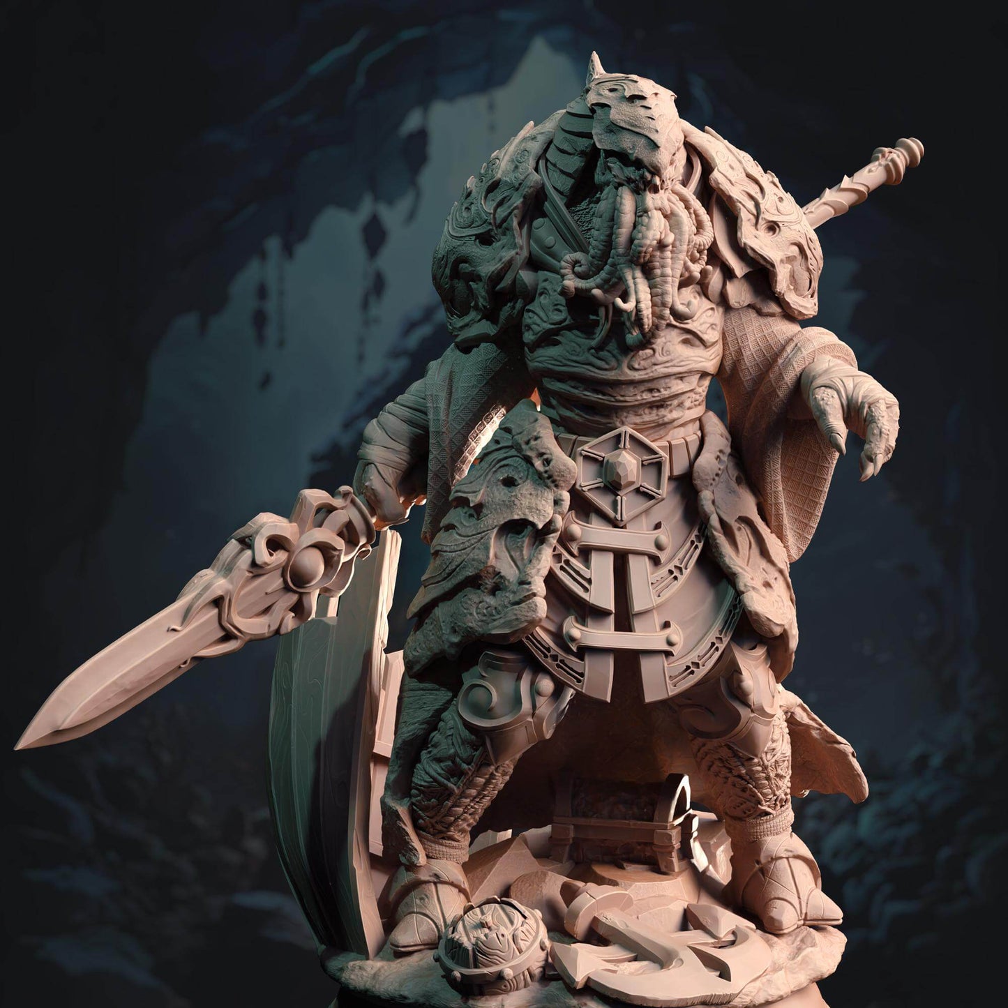 Deep Sea Aberration Guard - Ahznagol - 3D Printed Resin RPG/Tabletop/Boardgames Miniature DM Stash