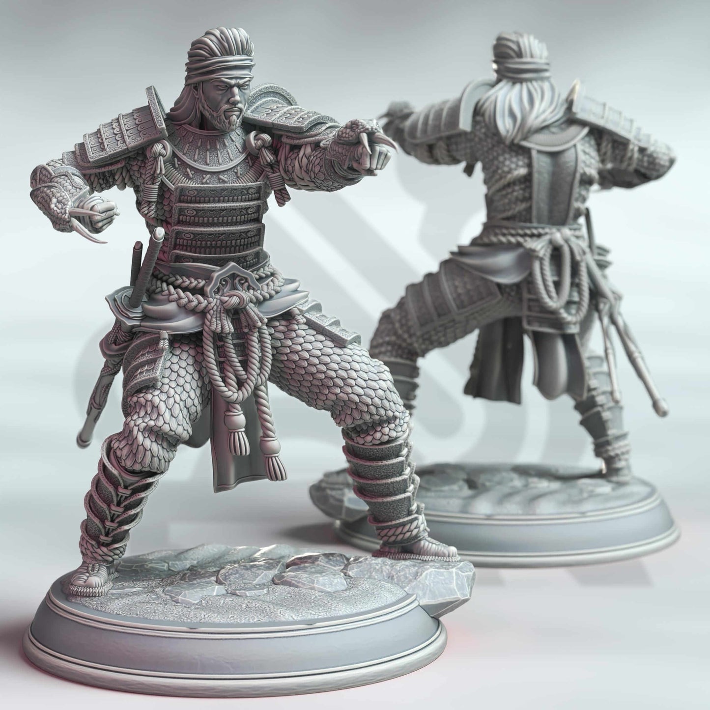 Samurai of the Serpent - Kazuhira Orochi - 3D Printed Resin RPG/Tabletop/Boardgames Miniature DM Stash