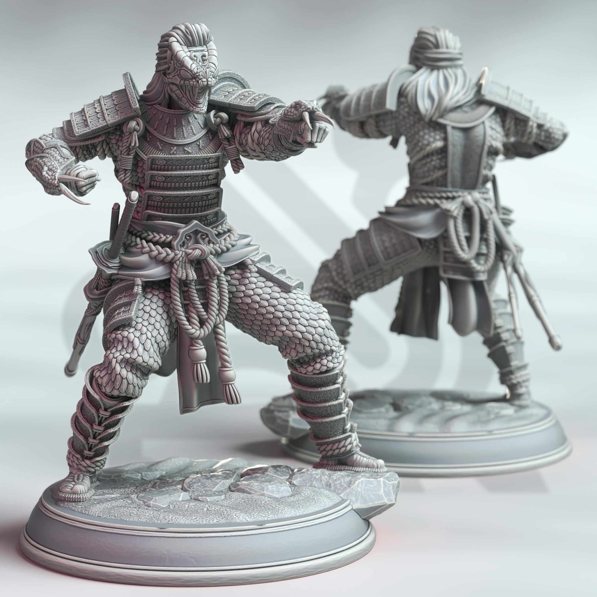 Samurai of the Serpent - Kazuhira Orochi - 3D Printed Resin RPG/Tabletop/Boardgames Miniature DM Stash