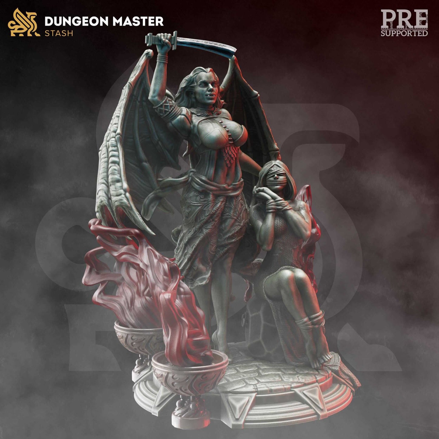 Vampire Seductress - Erys - 3D Printed Resin RPG/Tabletop/Boardgames Miniature DM Stash