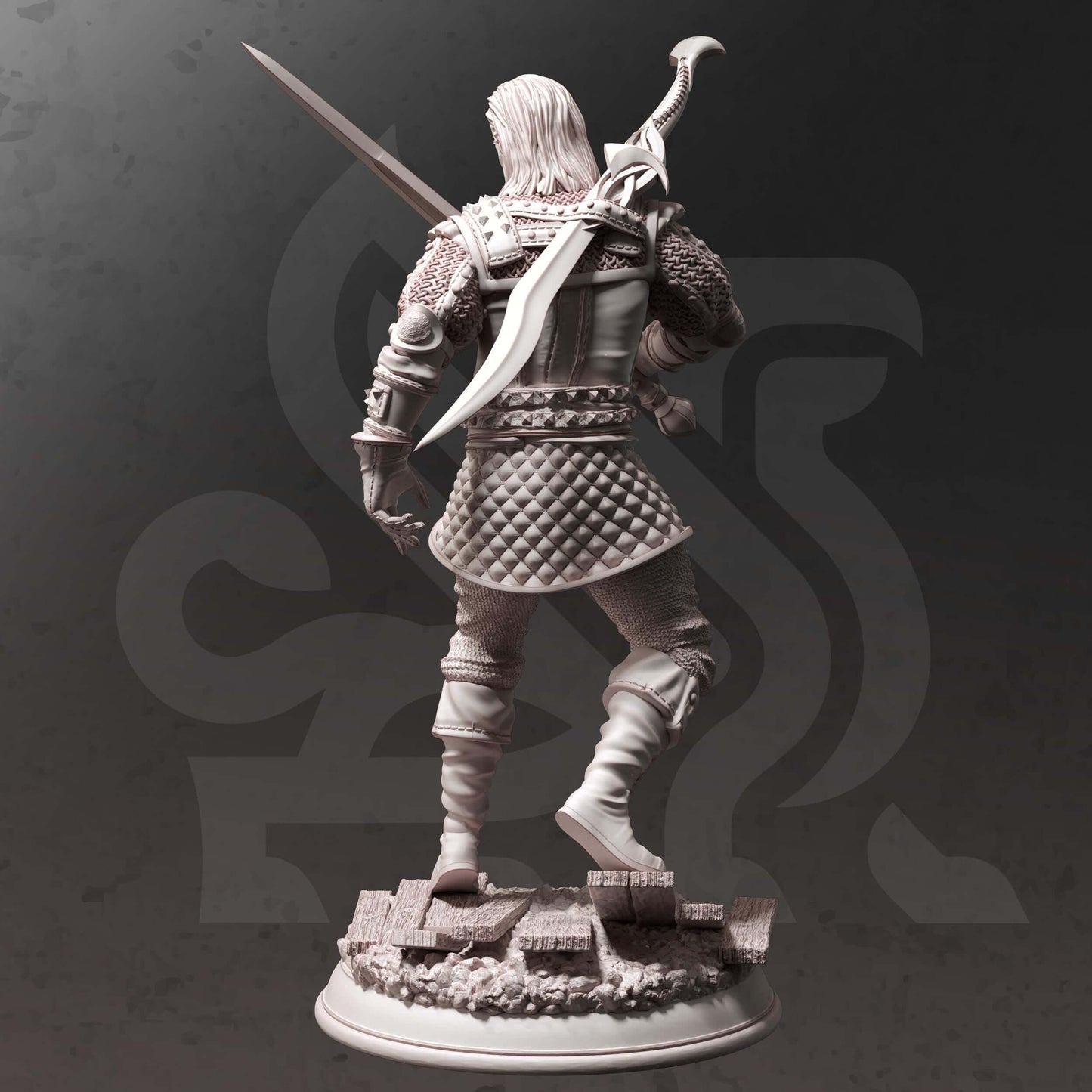 Old Master Bloodhunter - Tarick Wolfheart - 3D Printed Resin RPG/Tabletop/Boardgames Miniature DM Stash