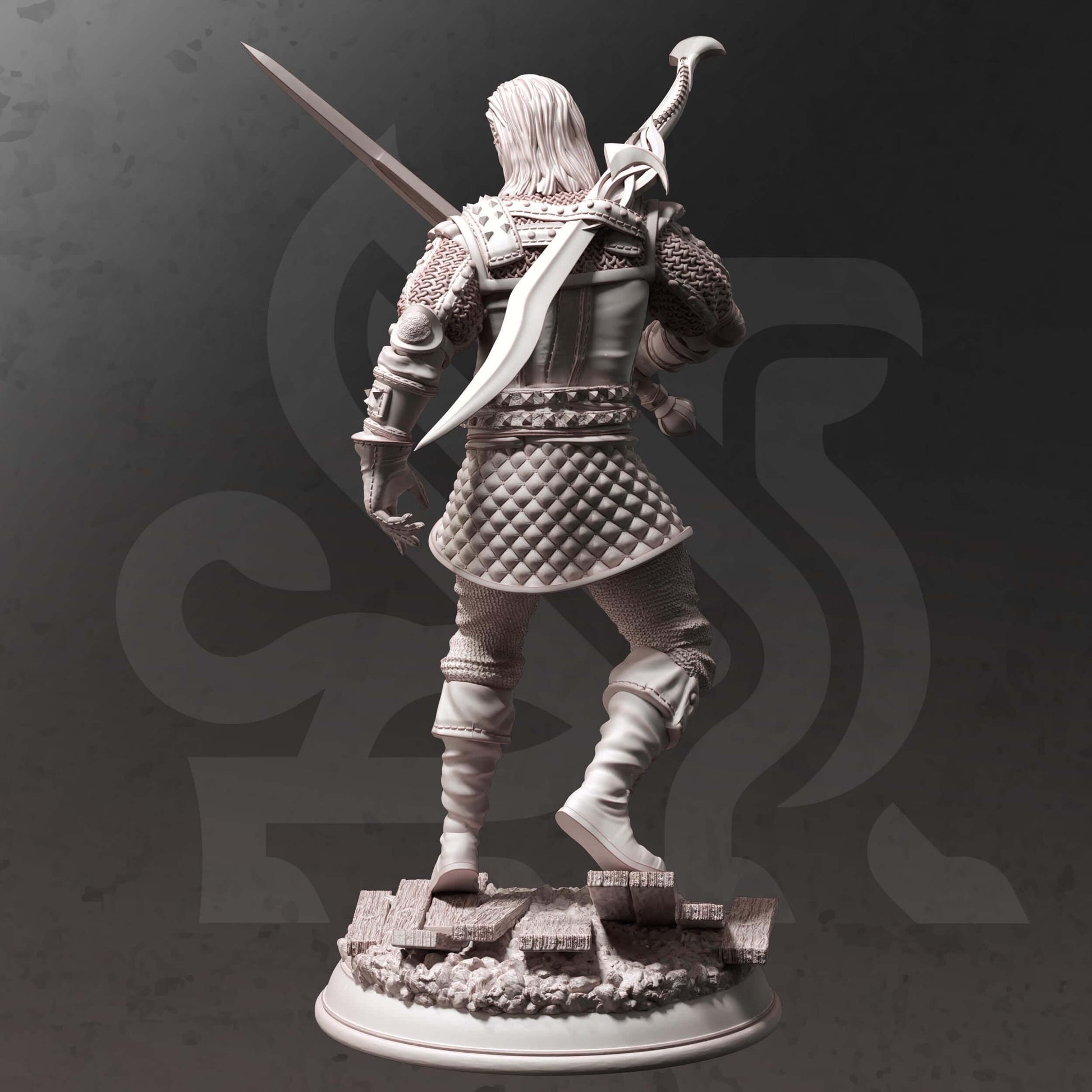 Old Master Bloodhunter - Tarick Wolfheart - 3D Printed Resin RPG/Tabletop/Boardgames Miniature DM Stash