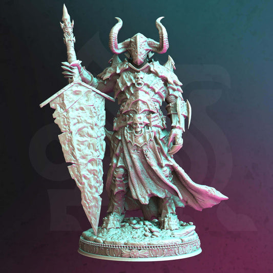 Death Knight - Morian Fairhair - 3D Printed Resin RPG/Tabletop/Boardgames Miniature DM Stash