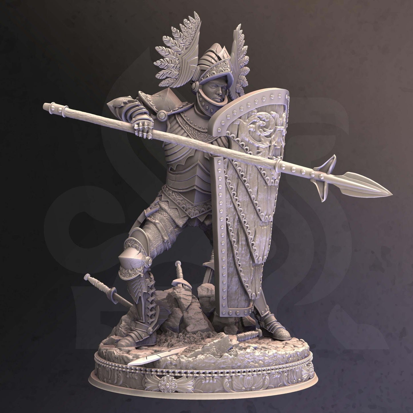 Tower Guard - Eridius Falx - 3D Printed Resin RPG/Tabletop/Boardgames Miniature DM Stash