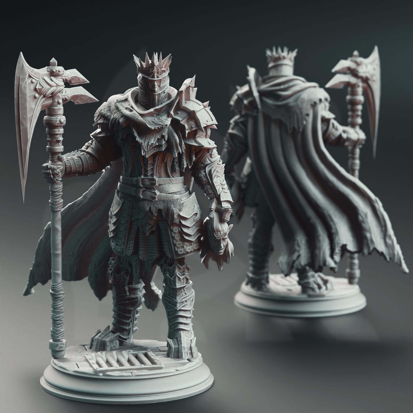 Executioner Knight - Gerhardt the Unwavering - 3D Printed Resin RPG/Tabletop/Boardgames Miniature DM Stash