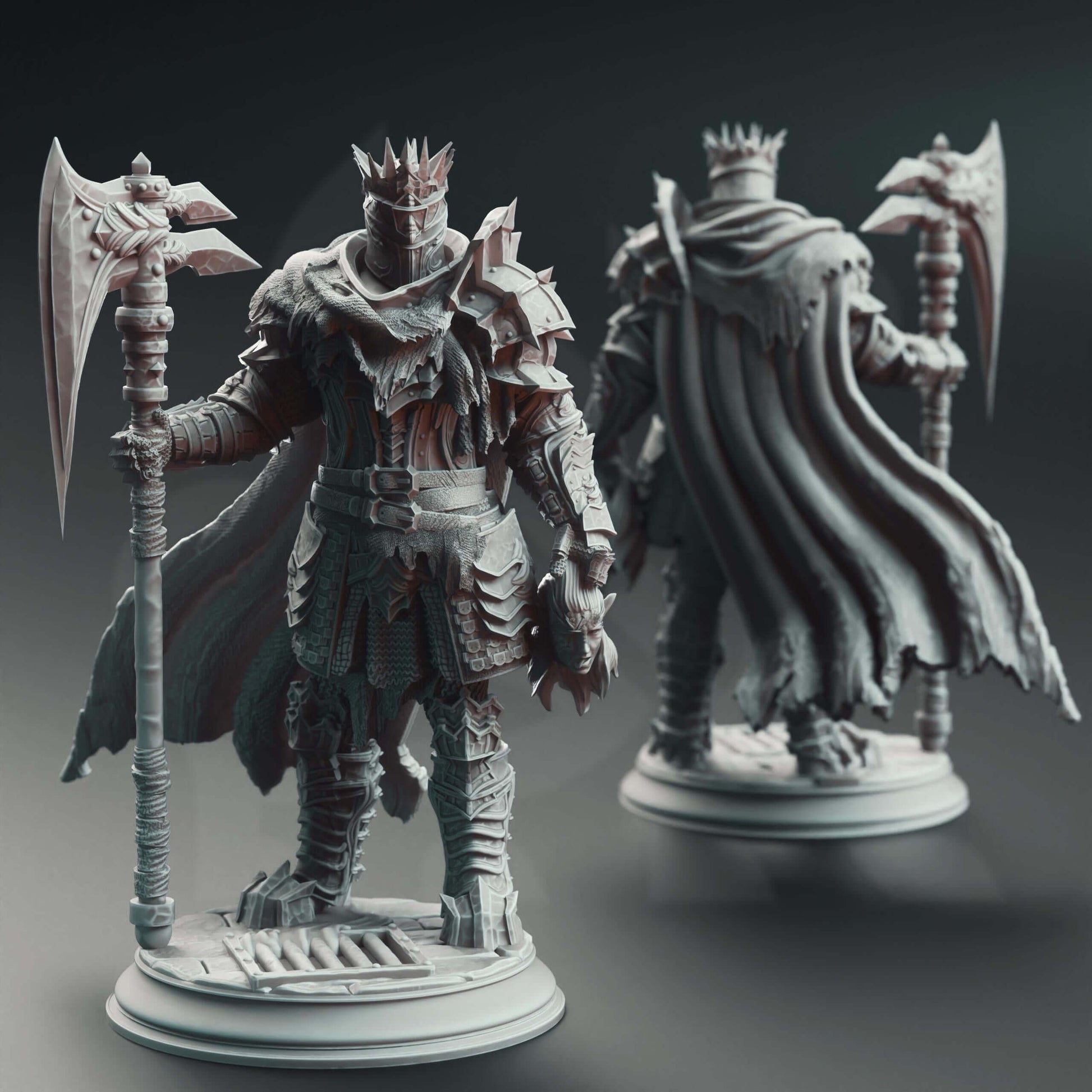 Executioner Knight - Gerhardt the Unwavering - 3D Printed Resin RPG/Tabletop/Boardgames Miniature DM Stash