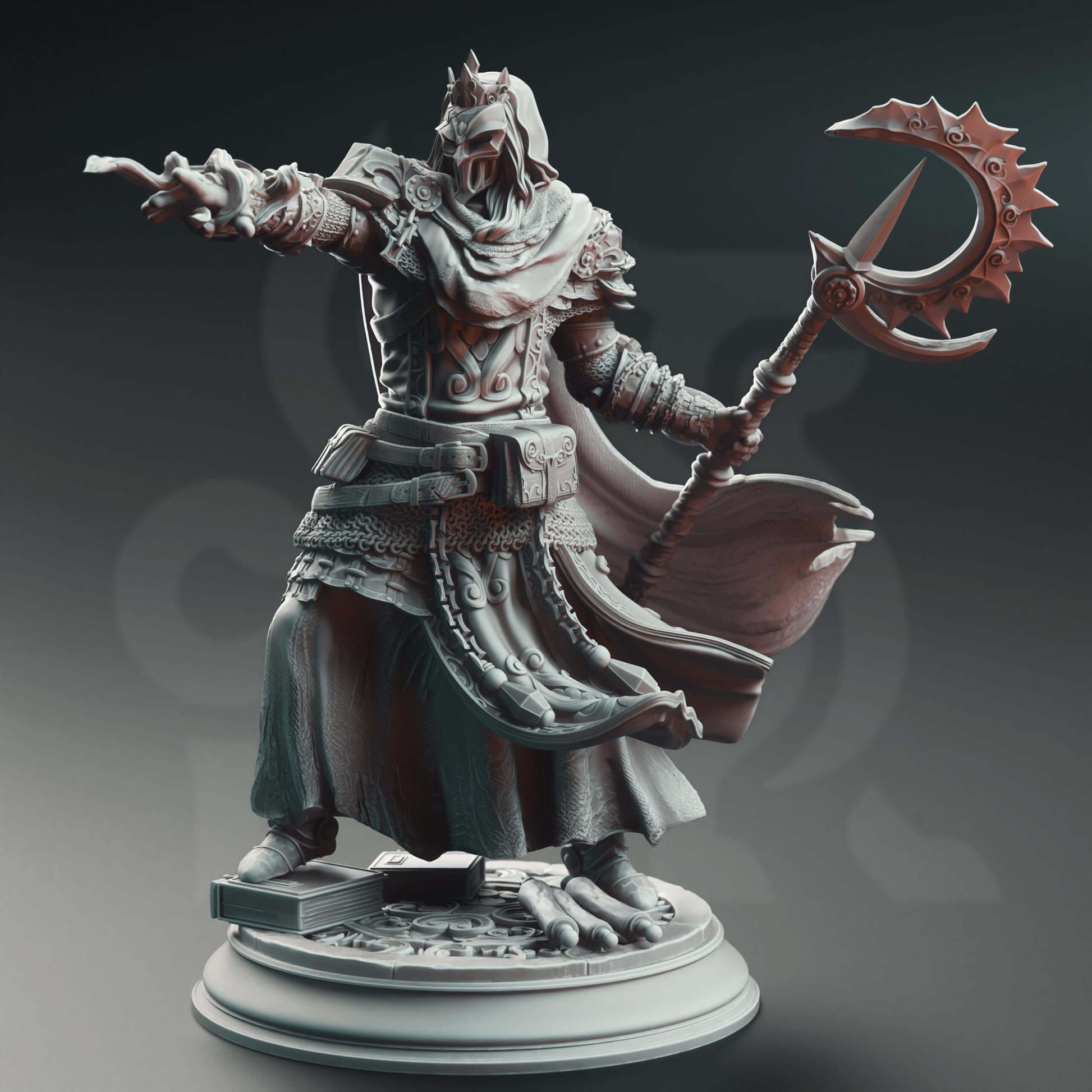 Psionic Spell Knight - Bastian the Everknowing - 3D Printed Resin RPG/Tabletop/Boardgames Miniature DM Stash
