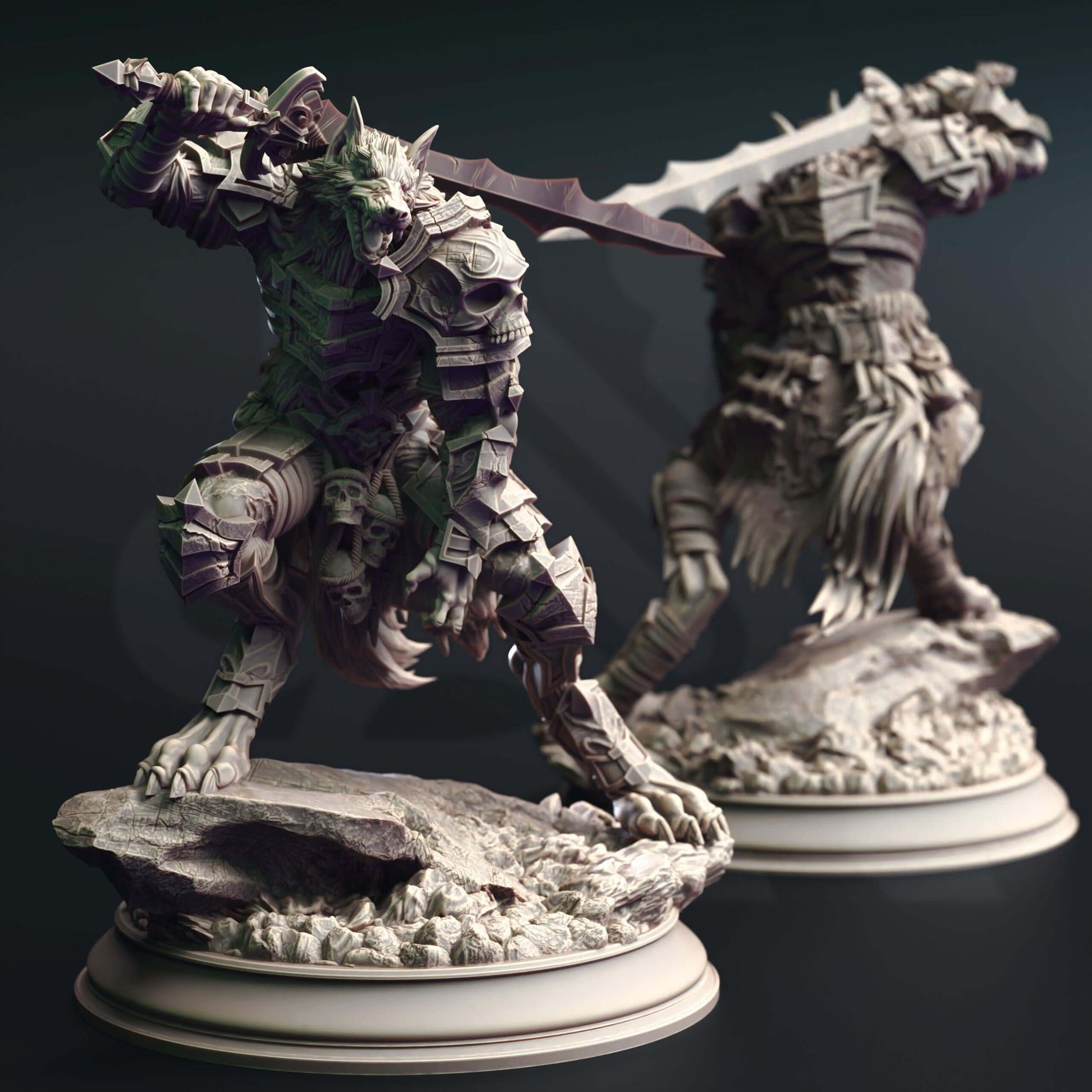 Werewolf Knight - Corsicus - 3D Printed Resin RPG/Tabletop/Boardgames Miniature DM Stash