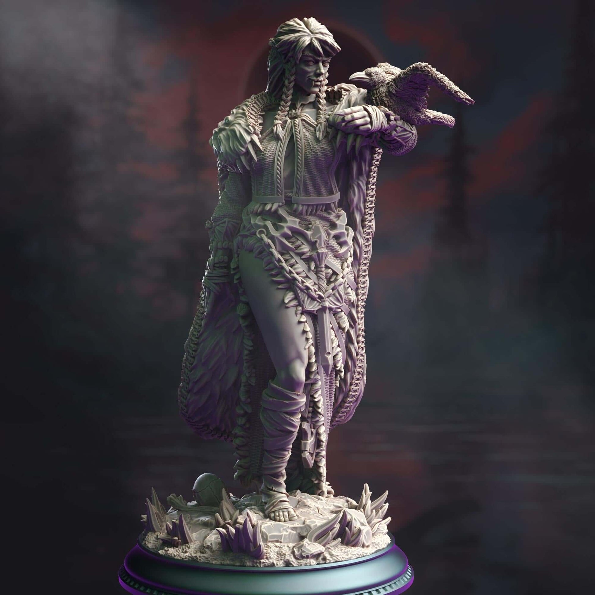 Vampire Enchantress - Celine de la Rouge - 3D Printed Resin RPG/Tabletop/Boardgames Miniature DM Stash