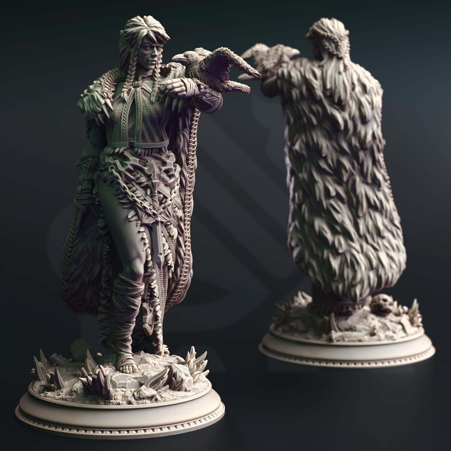 Vampire Enchantress - Celine de la Rouge - 3D Printed Resin RPG/Tabletop/Boardgames Miniature DM Stash